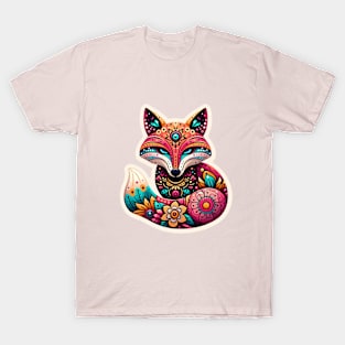 Boho Fox Design, Cottagecore T-Shirt